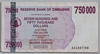 [Zimbabwe 750,000 Dollars]